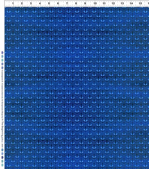 In The Beginning Counterpoint II 24-6SEW 1 Blue Ironwork By The Yard