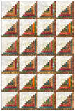 Hoffman Watercolor Batik JUMBO 24 Block Scrappy Log Cabin Quilt Kit - Watercolor Bliss