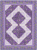 Riley Blake Pre-Cut 12-Block Log Cabin Quilt Kit - Plum Petals