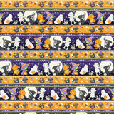 Henry Glass & Co. Moonlight Mischief 2556G 53 Multi Novelty Stripe Glow By The Yard