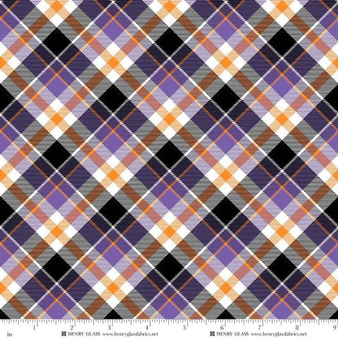 Henry Glass & Co. Moonlight Mischief 2558G 59 Multi Bias Plaid Glow By The Yard