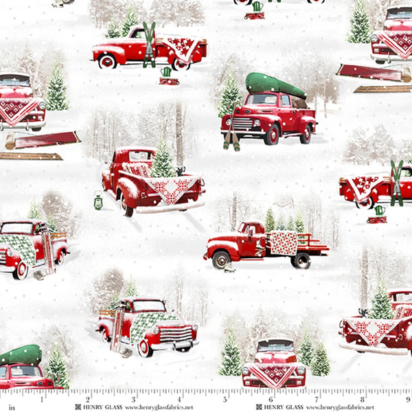 Henry Glass & Co. Tailgate Traditions 2573 86 Multi Small Trucks By The Yard