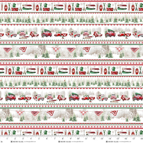 Henry Glass & Co. Tailgate Traditions 2574 86 Multi Novelty Truck Stripe By The Yard