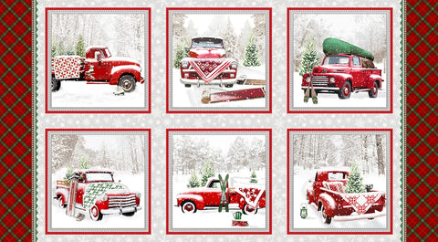 Henry Glass & Co. Tailgate Traditions 2576B 86 Multi 6 Block 24" PANEL By The PANEL (Not Strictly By The Yard)