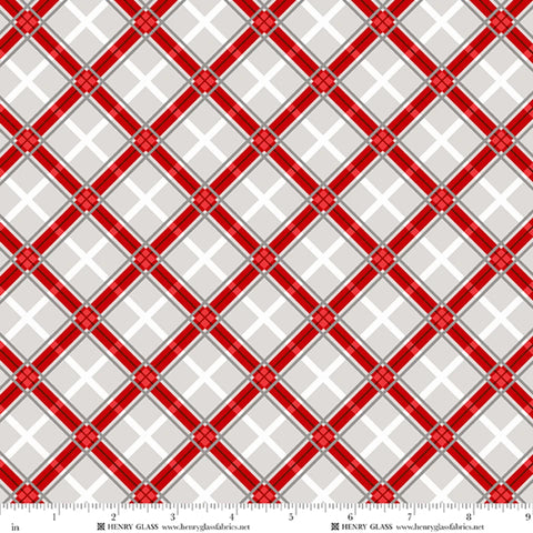 Henry Glass & Co. Tailgate Traditions 2577 89 Gray Bias Plaid By The Yard