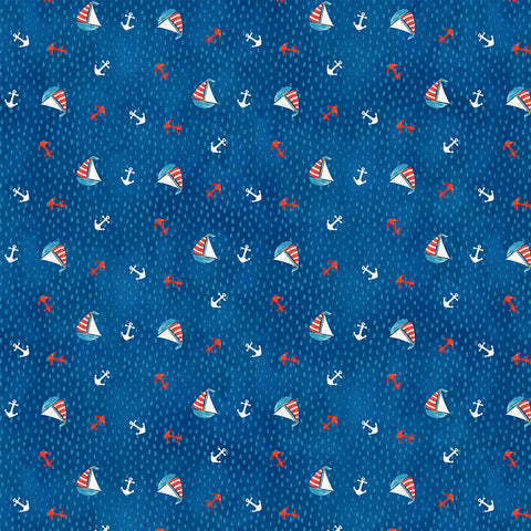 Northcott Out To Sea 26656 47 Navy Small Sailboats By The Yard