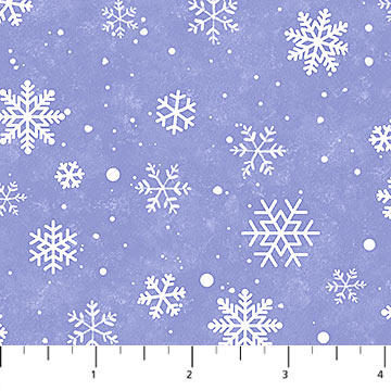 Northcott 'Twas The Night Before Christmas 27024 44 Snowflakes Blue By The Yard