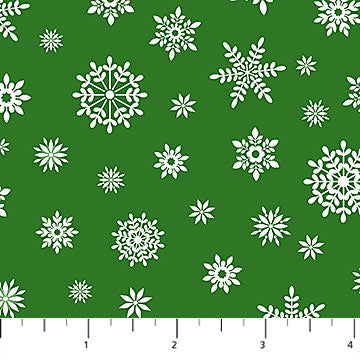 Northcott Letters To Santa 27135 74 Snowflake Green By The Yard