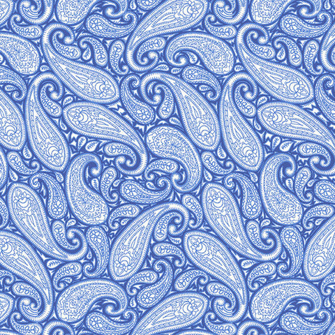 Blank Quilting Annablue 2751 75 Blue Paisley 2.125 YARDS