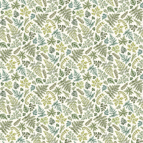 Northcott - Wild Harvest 27513 11 Cream Small Ferns By The Yard