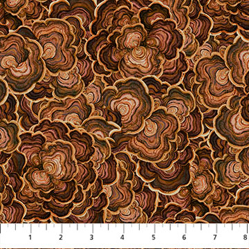 Northcott - Wild Harvest 27516 37 Rust Turkey Tail By The Yard