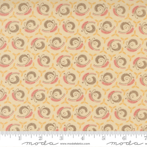 Moda Wild Orchid 2773 11 Vanilla Bean Fern Fronds By The Yard