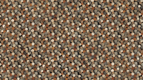 Northcott Stonehenge Retro Vibes 27744 34 Rust Multi Big Dots By The Yard