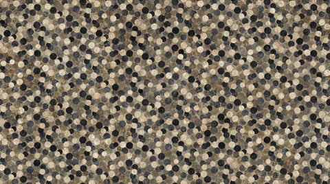 Northcott Stonehenge Retro Vibes 27744 94 Slate/Black Big Dots By The Yard