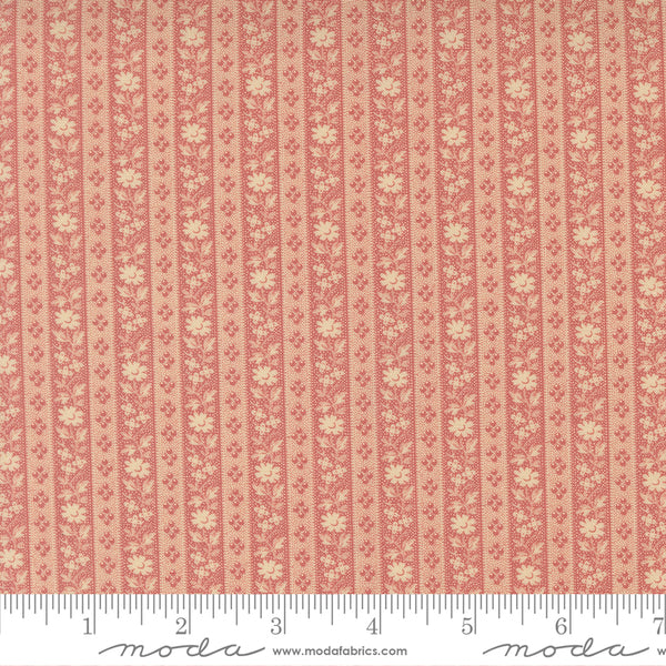 Moda Wild Orchid 2775 25 Petal Floral Stripe By The Yard