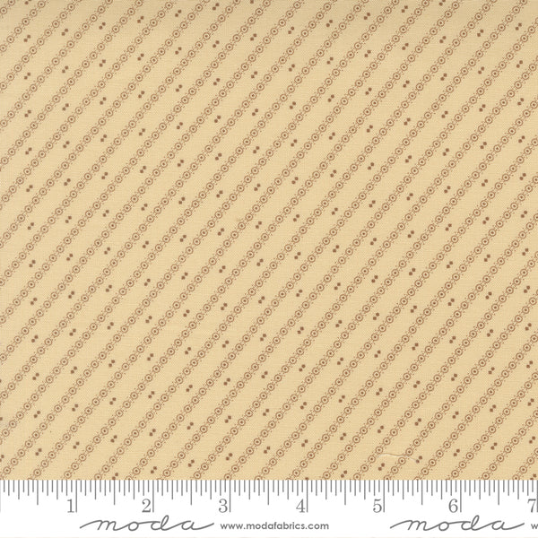 Moda Wild Orchid 2777 11 Earth Vanilla Bean Bias Stripe By The Yard