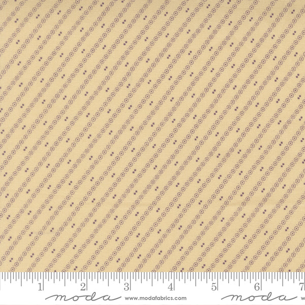 Moda Wild Orchid 2777 22 Moth Vanilla Bean Bias Stripe By The Yard