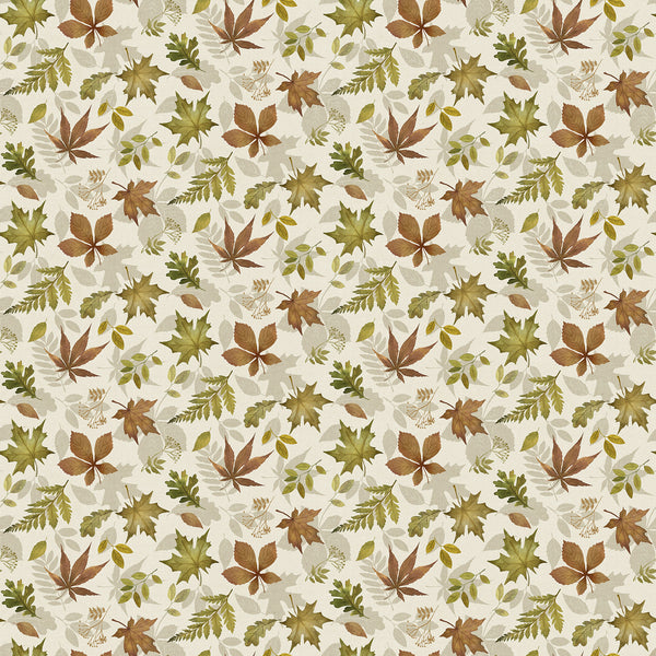 Northcott Natural Elements 27857 11 Cream Multi Tossed Leaves By The Yard