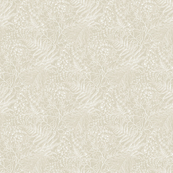 Northcott Natural Elements 27860 11 Cream/White Toile Leaves By The Yard