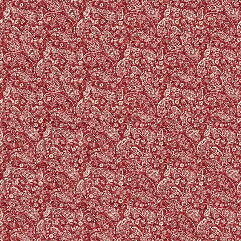 Northcott Farmhouse Sampler 28607 24 Red Paisley By The Yard