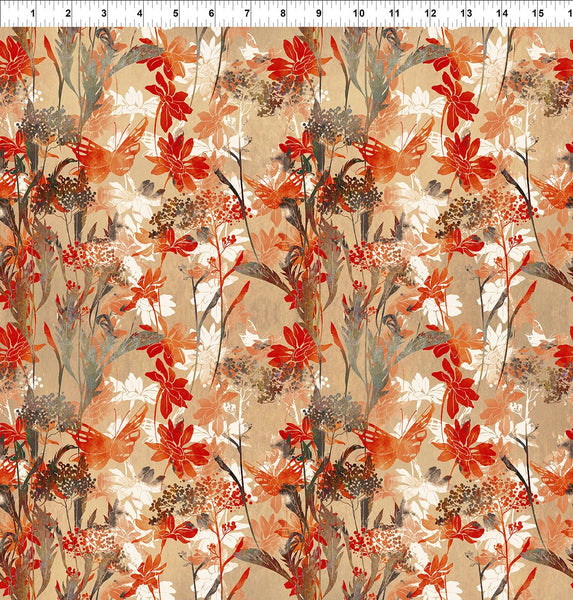 In The Beginning Reflection Of Autumn II 28RA 1 Butterfly By The Yard