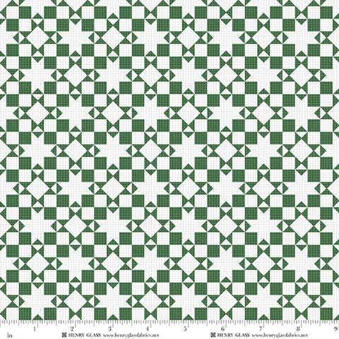 Henry Glass & Co. Tailgate Traditions 2912 66 Green Patchwork By The Yard