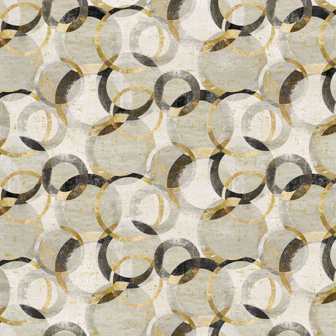 Northcott Metallic Gatsby 29250M 11 Light Taupe Multi Rings By The Yard