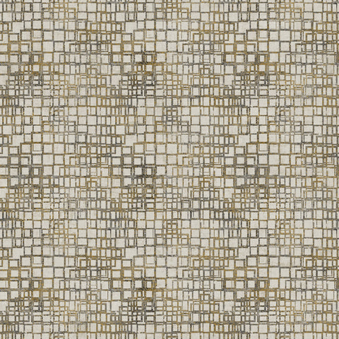 Northcott Metallic Gatsby 29254M 99 Cream Black Squares By The Yard