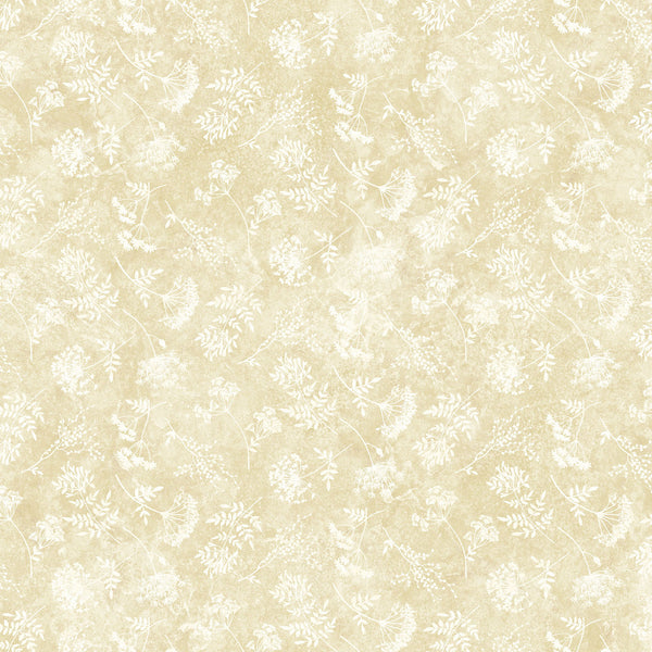 Northcott Stonehenge Organics 29310 12 Beige Floral Toss Large By The Yard