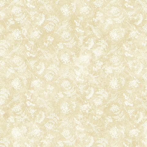 Northcott Stonehenge Organics 29310 12 Beige Floral Toss Large By The Yard
