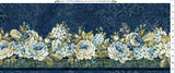 In The Beginning Carpet Bag Romance 2CBR 1  Blue Border By The Yard