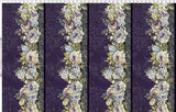 In The Beginning Carpet Bag Romance 2CBR 3 Purple Border By The Yard