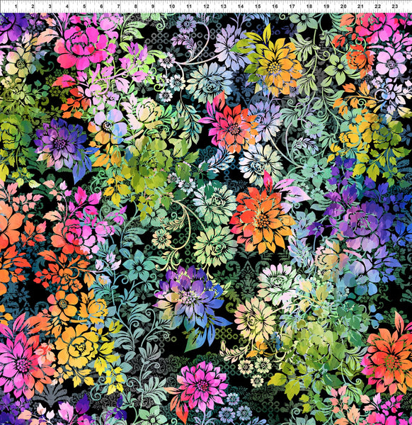 In The Beginning Felicity 2FEL 2 Black Floral By The Yard