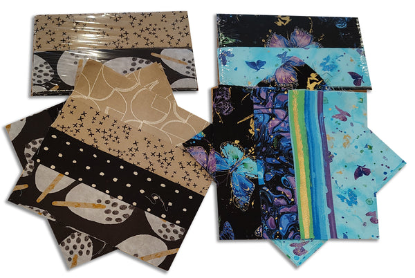 Matt's Mystery Bundles - 2 Pre-sewn Sample Rail Fence Kits - Assorted Remnants