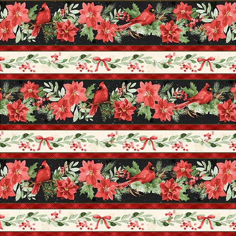 Wilmington Prints Cardinal Celebration 3072 37752 293 Multi Border Stripe By The Yard