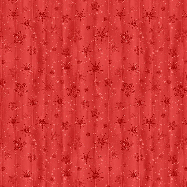 Wilmington Prints Cardinal Celebration 3072 37759 330 Red Snowflakes By The Yard