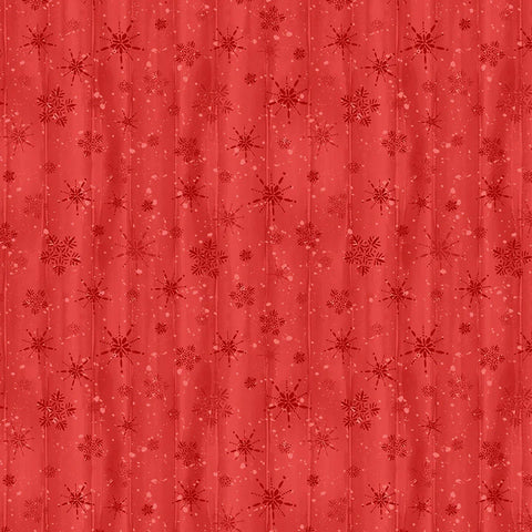 Wilmington Prints Cardinal Celebration 3072 37759 330 Red Snowflakes By The Yard