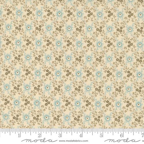 Moda - Lydia's Lace 31687 12 Biscuit Aqua By The Yard