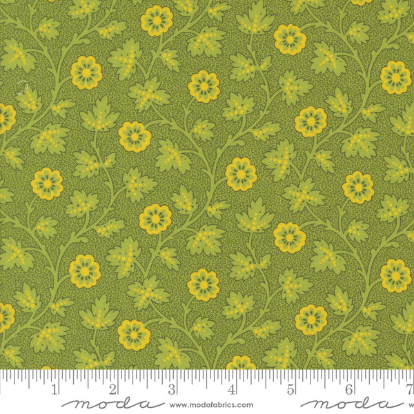 Moda Sally's Stitches 31711 15 New Leaf Trailing Moss By The Yard