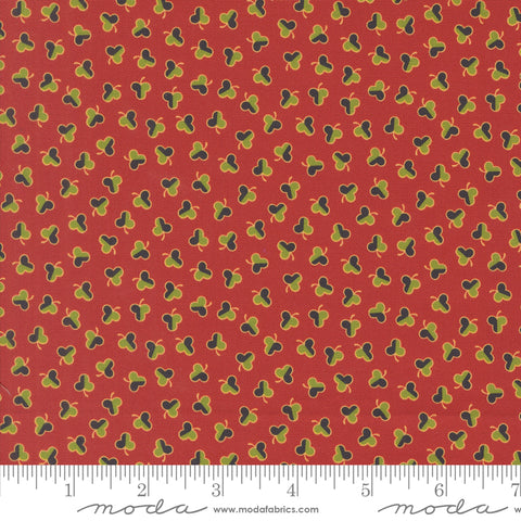 Moda Sally's Stitches 31713 12 Turkey Red Clover By The Yard