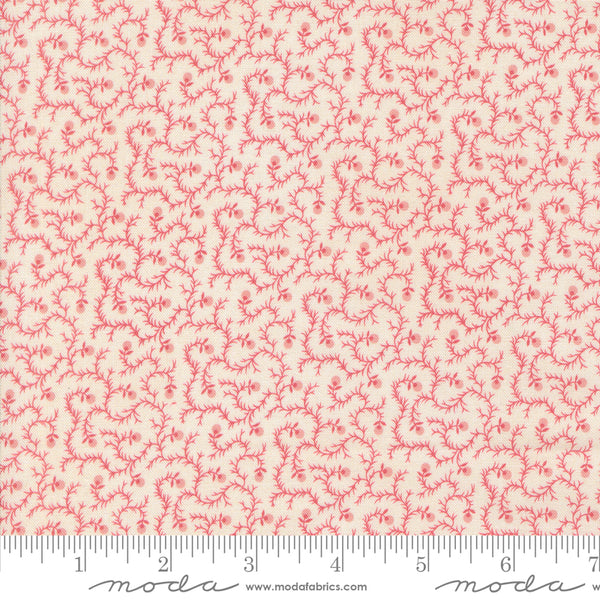 Moda Sally's Stitches 31715 12 Sweet Pink Twigberry Vines By The Yard