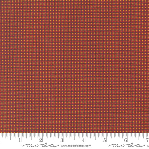 Moda Sally's Stitches 31718 14 Turkey Red Hopscotch Checks By The Yard