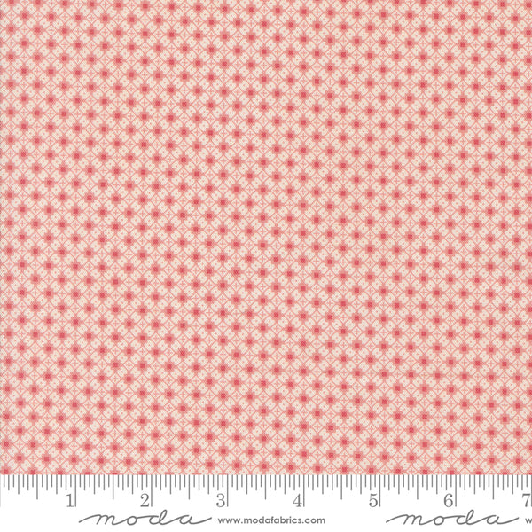 Moda Sally's Stitches 31719 16 Sweet Pink Crisscross By The Yard