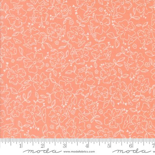 Moda - Dainty Meadow 31743 19 Coral By The Yard