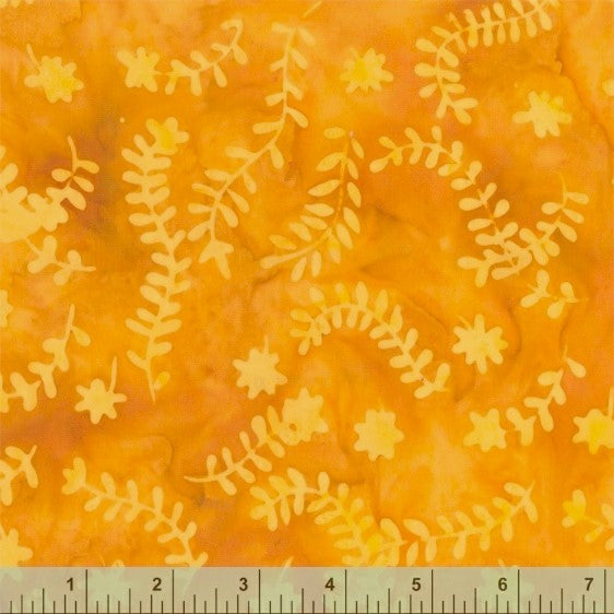 Anthology Batik - Be Colourful 3198Q X Citrus Ferns By The Yard