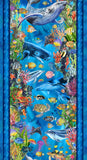 In The Beginning Calypso III 31CAL 1 Blue Ocean Stripe By The Yard