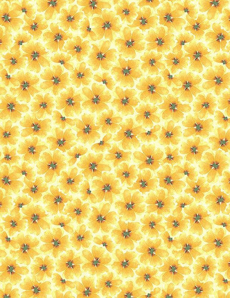 Wilmington Gentle Meadow 32116 587 Yellow Tonal Flowers By The Yard