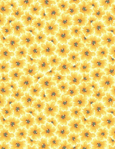 Wilmington Gentle Meadow 32116 587 Yellow Tonal Flowers By The Yard