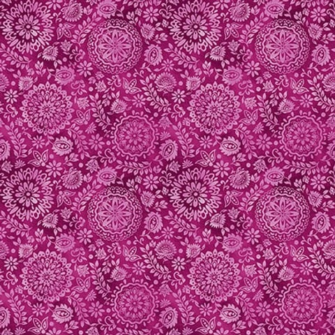 Blank Quilting Petra 3272 22 Mini Medallion Pink By The Yard