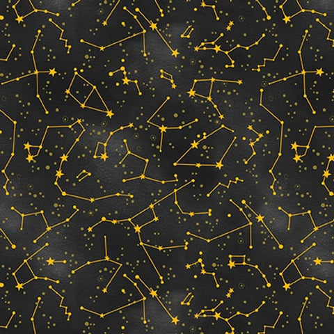 Blank Quilting Celestial Galaxy 3289 99 Black Constellation The Yard